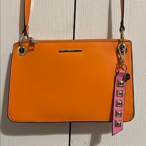 Aldo Orange and Pink Crossbody Bag with Modern Design